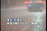 東京の大雨byNHK