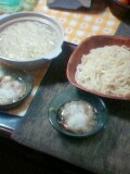 おろし釜揚げとざるうどん
