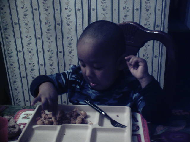 chris   eating...