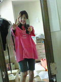 掃除用の服に着替え♪(ダサッ)
