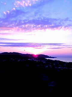 森羅からの夕日