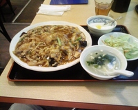 萬盛園 豚バラあんかけチャーハン ランチセット