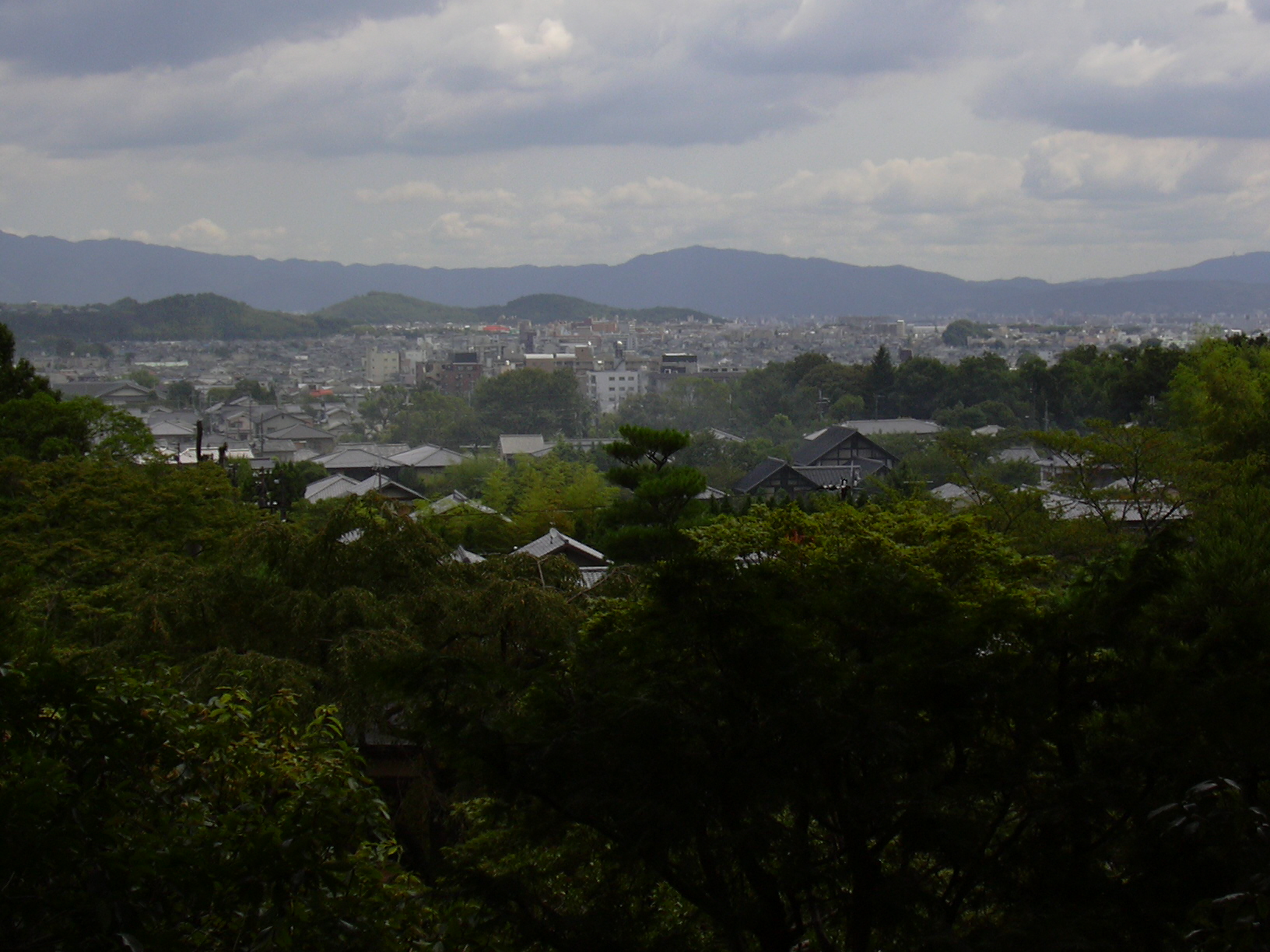 京都の町が一望できます
