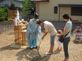 日岡神社の神主さんにお願いしました。