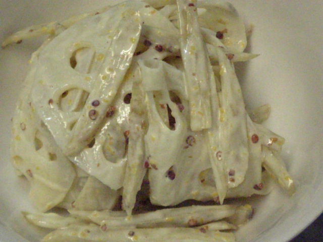 無農薬野菜 れんこんとごぼうのサラダ