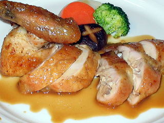 ローストチキンレシピ カット