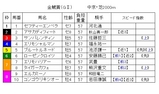 金鯱賞出馬表