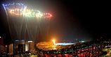 5輪マークの形をした花火