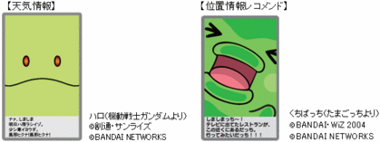 感性型エージェント天気位置情報