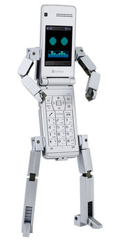 ロボットに変形するケータイ815T PB_sv