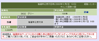 IPO:グリー当選