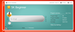 5k Beginner スケジュール
