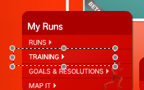 Nike+Coach日本語メニュー
