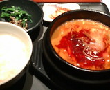 新橋 韓流亭 ランチ ユッケジャン定食