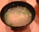 銀座 すし割烹 珠庵 ばらちらし 味噌汁