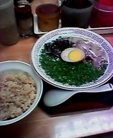 長浜ラーメン 呑龍 かしわめし どんぶり
