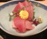 銀座 鳴門 刺身定食 メジマグロ