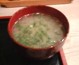 新橋 くぼ田寿司 味噌汁