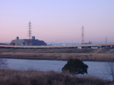 荒川から見た加波山・筑波山