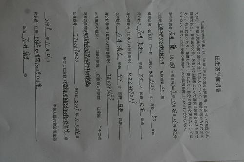 領事館に出す書類