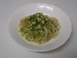 おくらのパスタ