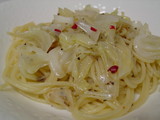 キャベツとアンチョビのパスタ
