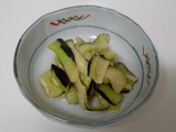 おなすの酢醤油和え