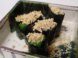 ほうれん草ののり巻き