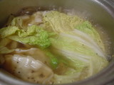 餃子と白菜