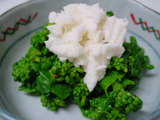 雪割り菜の花