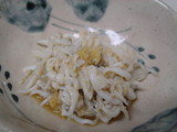 白魚の生姜醤油