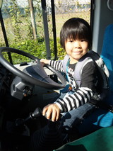 新バス運転席。