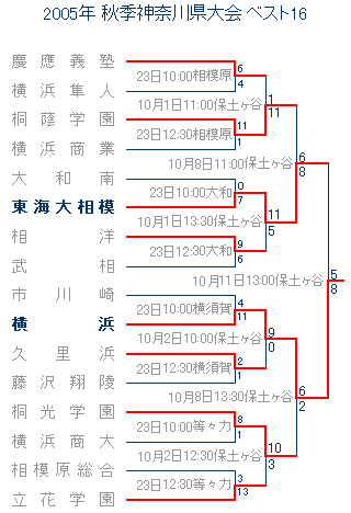 2005年秋季神奈川県大会