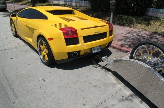 Lamborghini Gallardo Chopper Bike And Trailer