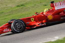 Valentino Rossi Ferrari F2008 test
