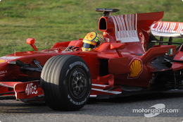 Valentino Rossi Ferrari F2008 test