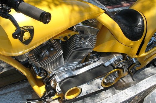 Lamborghini Gallardo Chopper Bike And Trailer
