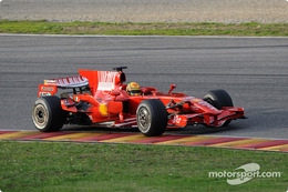 Valentino Rossi Ferrari F2008 test