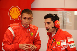 Valentino Rossi Ferrari F2008 test