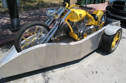 Lamborghini Gallardo Chopper Bike And Trailer