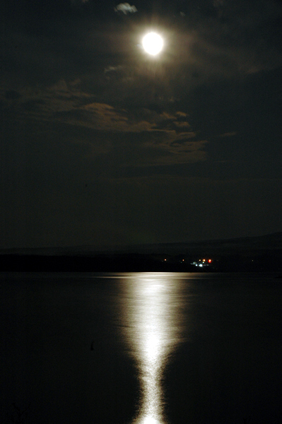 夜空月
