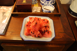 中国・鳥鎮の夕食