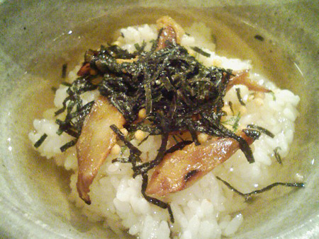 しめのお茶漬け