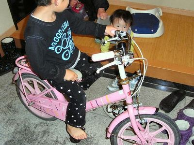 自転車修理後