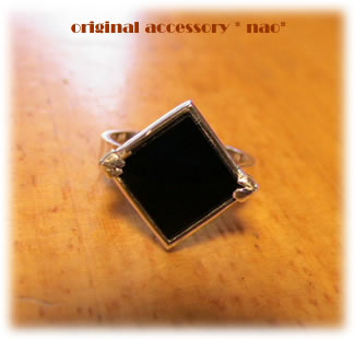 Onyx Square Ring