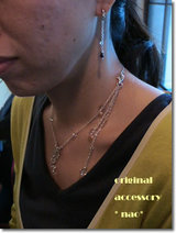 butterfly necklace & dot pierce