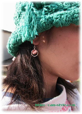 silver circle pierce 着用