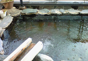 土湯温泉「ニュー扇屋」の露天風呂