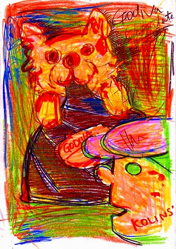カクテル レシピ バーテンダー イラスト ゴディバミルク