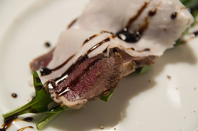 鹿のカルパチョ寄